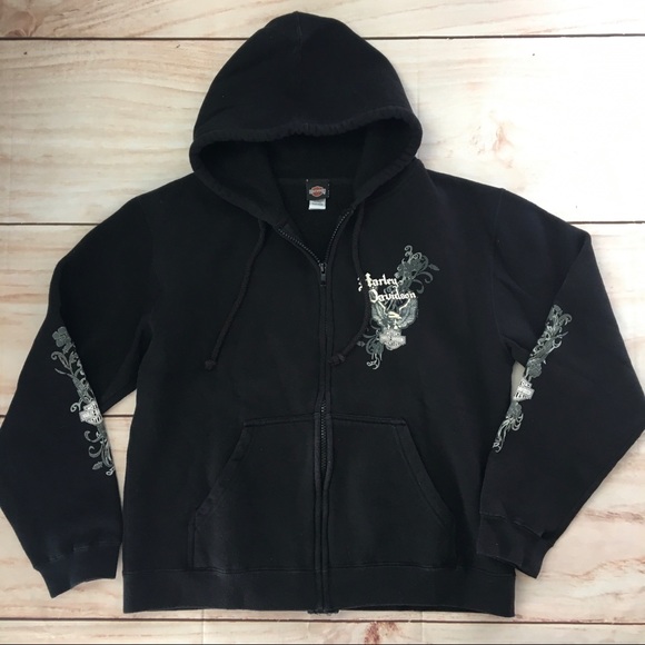 Harley-Davidson Tops - Ladies Harley Davidson Zip Hoodie With Pockets